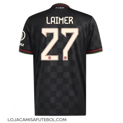 Camisa de Futebol Bayern Munich Konrad Laimer #27 Equipamento Alternativo 2025-26 Manga Curta Camisa de Futebol Bayern Munich Konrad Laimer #27 Equipamento Alternativo 2025-26 Manga Curta